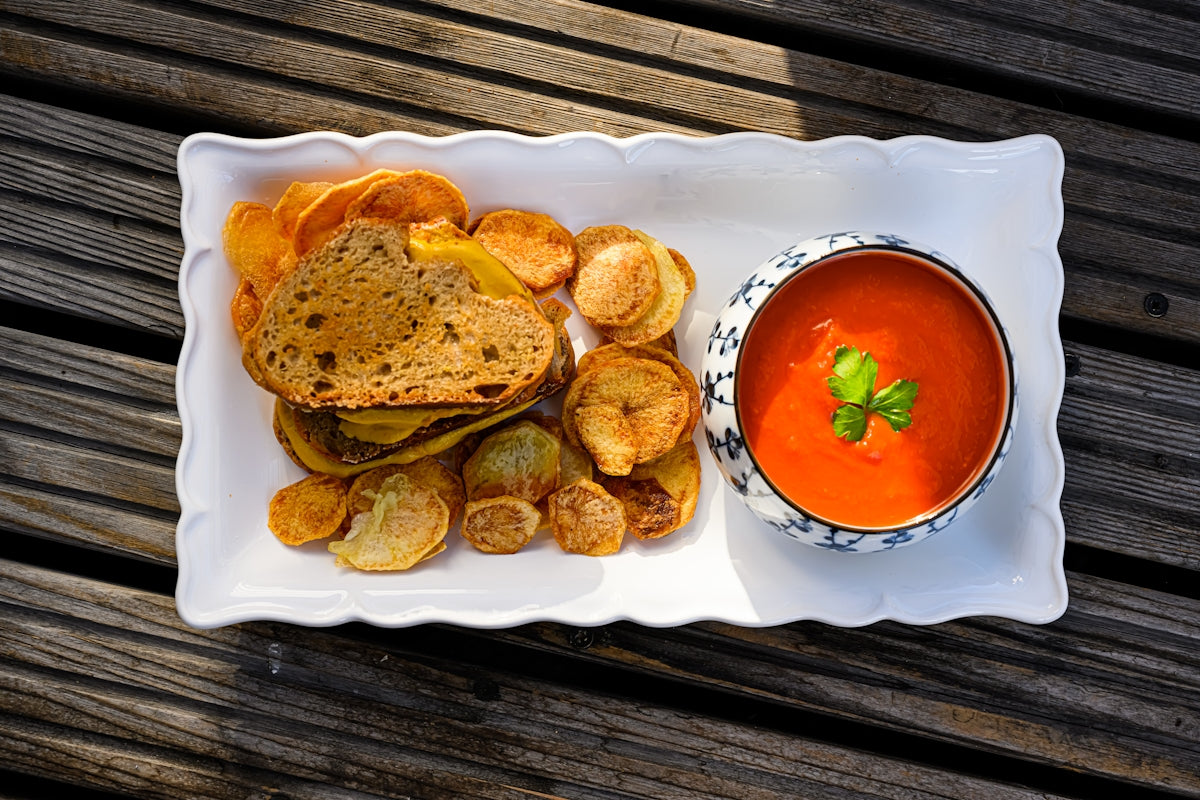 brown bread on white ceramic plate